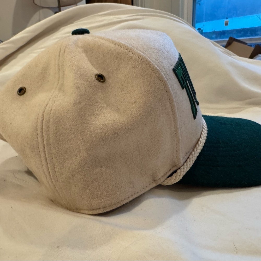 New NWOT Tulane University Bling ‘47 Stoney Clover Lane Baseball Cap Tan Green - Picture 7 of 8
